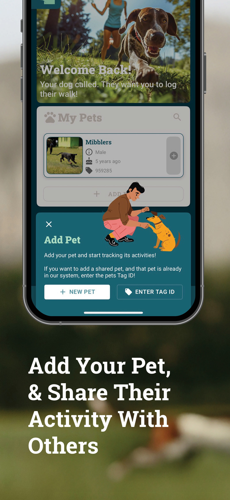Share your pets data